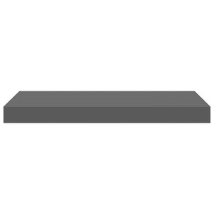 Schweberegale Grau Hochglanz, 4er Set