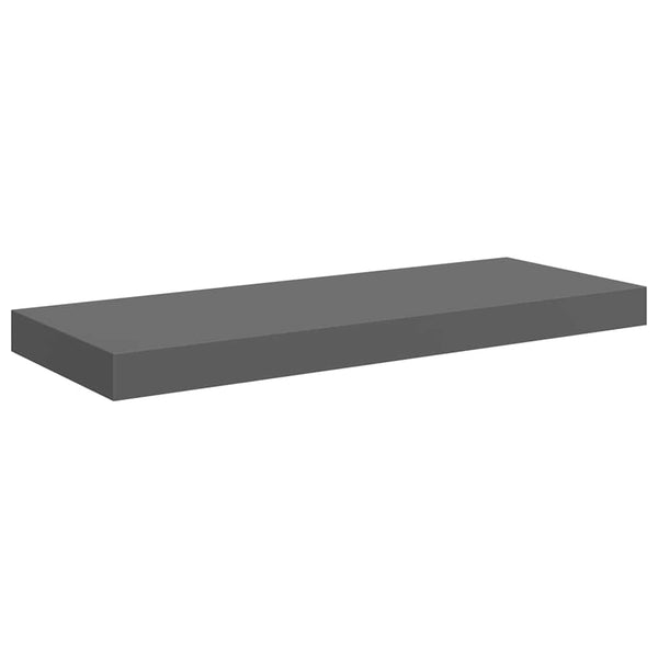 Schweberegale Hochglanz Grau 60cm 2er Set
