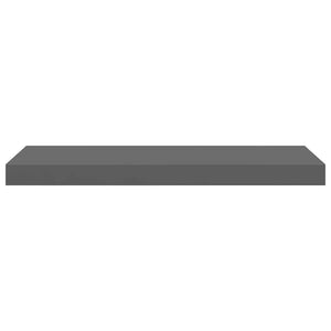 Schweberegale Hochglanz Grau 60cm 2er Set