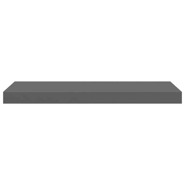 Schweberegale Hochglanz Grau 60cm 2er Set