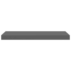 Schweberegale Grau Hochglanz, 4er Set