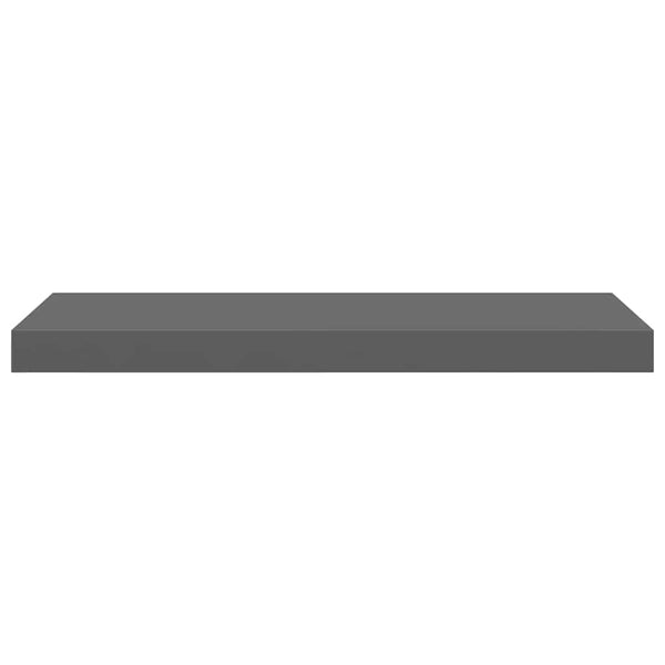 Schweberegale Grau Hochglanz, 4er Set