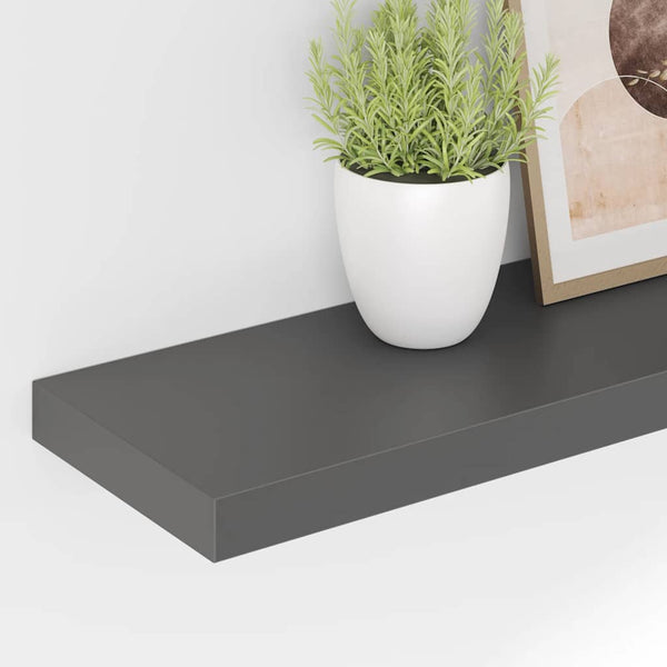Schwebendes Wandregal Grau 90cm