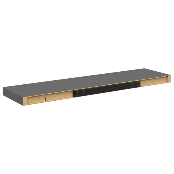 Schwebendes Wandregal Grau 90cm