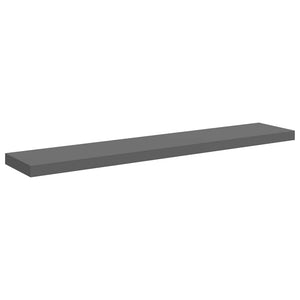 Schweberegal Hochglanz Grau 120 cm
