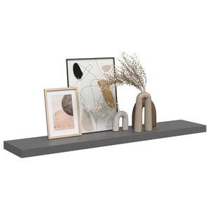 Schweberegal Hochglanz Grau 120 cm