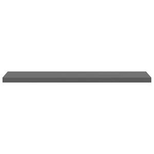 Schweberegale Grau Hochglanz, 2er Set