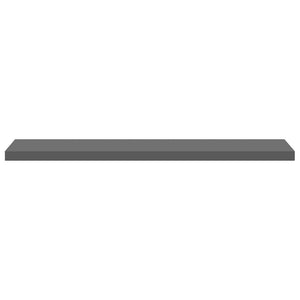 Schweberegale Grau Hochglanz, 4er Set