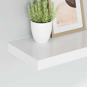 Weißes Schweberegal 40 cm