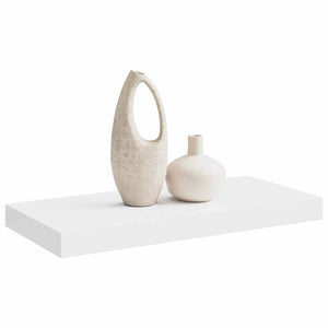 Weißes Schweberegal 50 cm MDF
