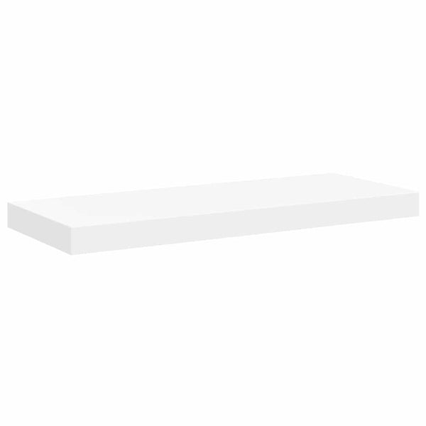 Weiße Schweberegale, 4er Set, 60 cm