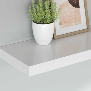 Weißes Schweberegal 80 cm