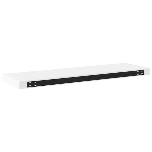 Weiße Schweberegale, 80 cm, 2er-Set