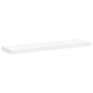 Weiße Schweberegale, 90 cm, 2er Set