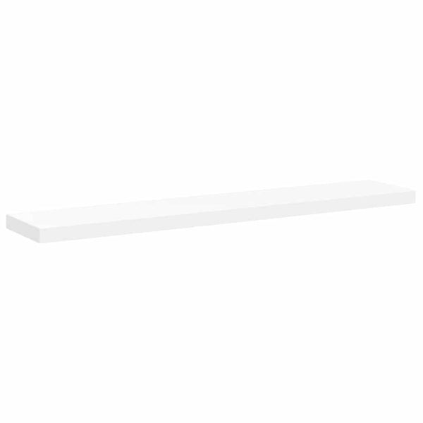 Weiße Schweberegale, 120 cm, 2er-Set