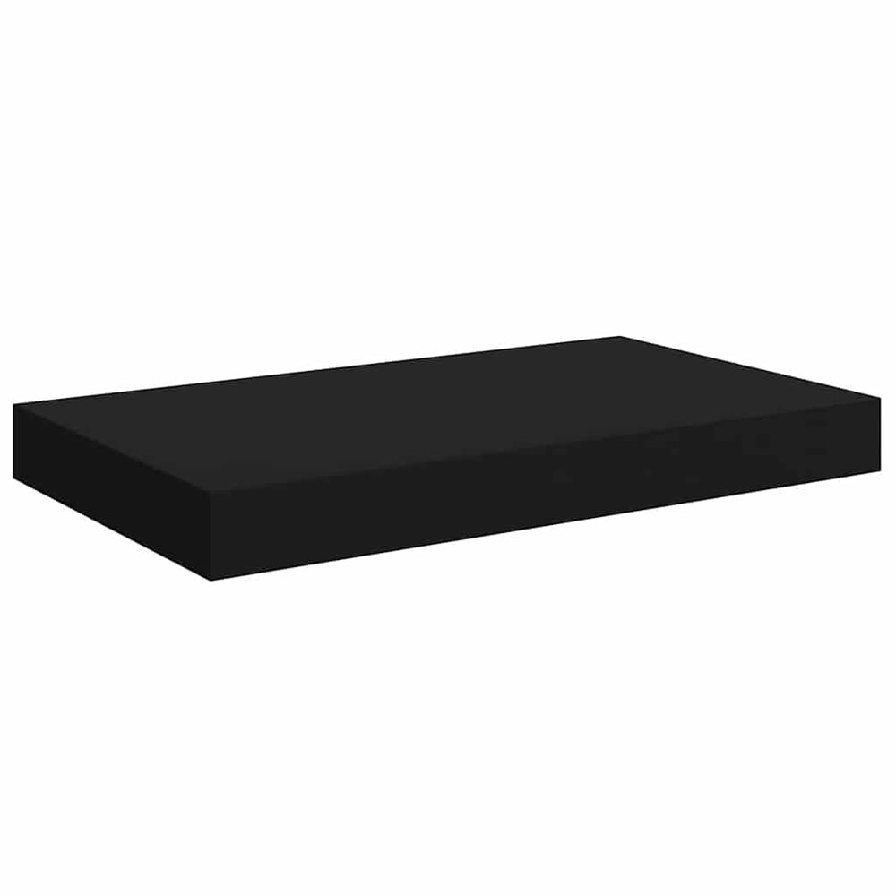 Schwebendes Wandregal Schwarz 40 cm