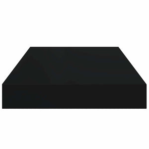 Schwebendes Wandregal Schwarz 40 cm