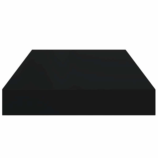 Schwebendes Wandregal Schwarz 40 cm