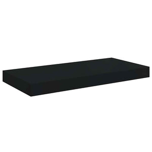 Schweberegale Schwarz 50x23 cm, 2er Set