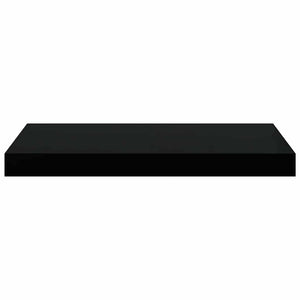 Schweberegale Schwarz 50x23 cm, 2er Set