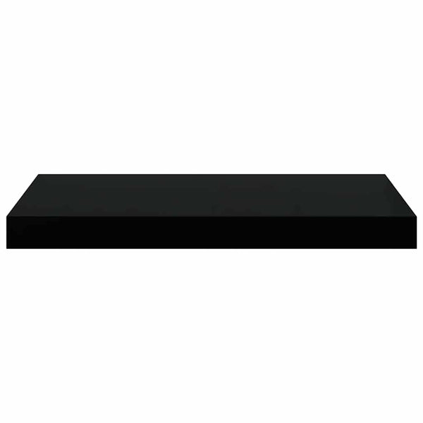 Schweberegale Schwarz 50x23 cm, 2er Set