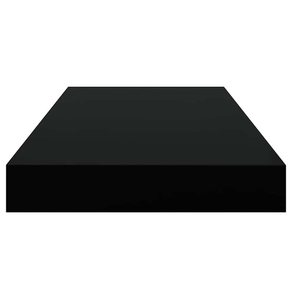 Schweberegale Schwarz 50x23 cm, 2er Set