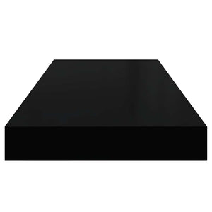 Schwebendes Wandregal Schwarz 60cm