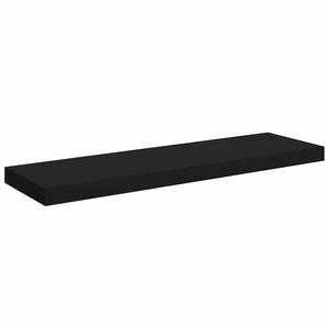 Schwarzes Schweberegal 80 cm