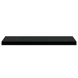 Schwarzes Schweberegal 80 cm
