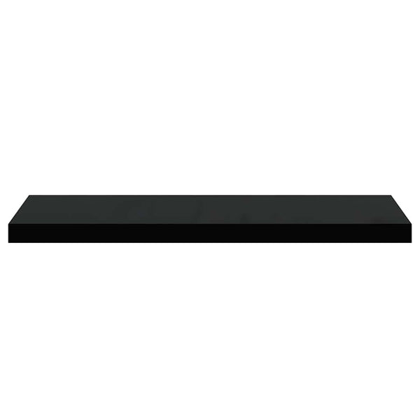 Schwarzes Schweberegal 80 cm