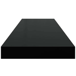 Schweberegale Schwarz 80cm 2er Set