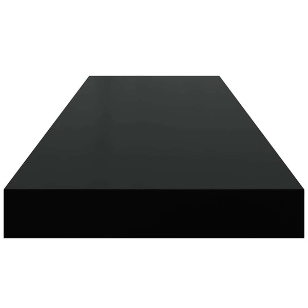 Schweberegale Schwarz 80cm 2er Set