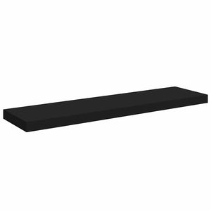 Schweberegale Schwarz, 2er Set, 90cm