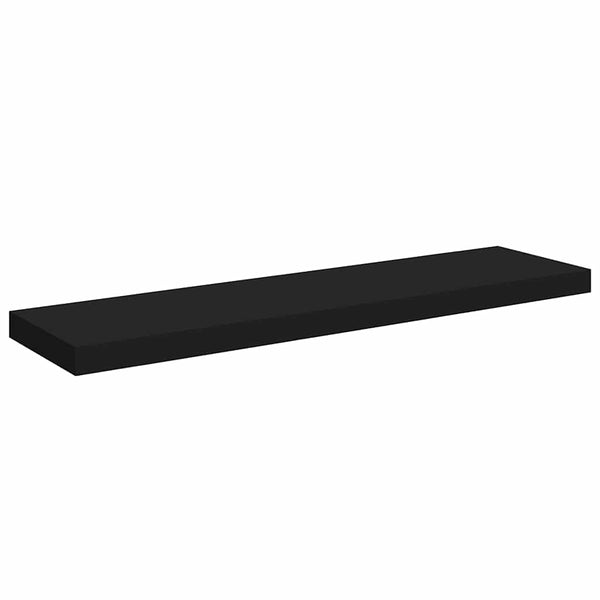Schweberegale, 4er Set, Schwarz, 90cm