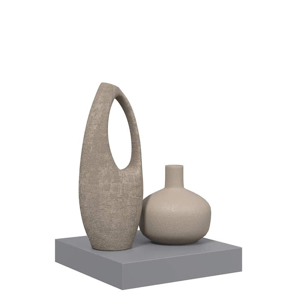 Graues Schweberegal, 23 cm MDF