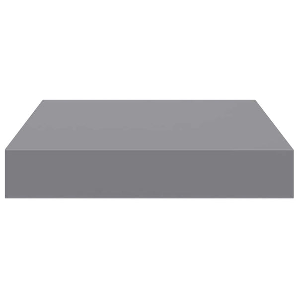 vidaXL Étagères murales flottantes 2 pcs Gris 23x23,5x3,8 cm MDF