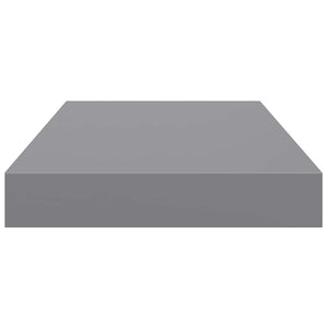 Schwebende Wandregale, 4er Set, Grau