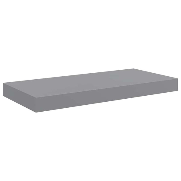 Graues Schweberegal 50 cm MDF