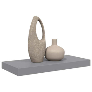 Graues Schweberegal 50 cm MDF