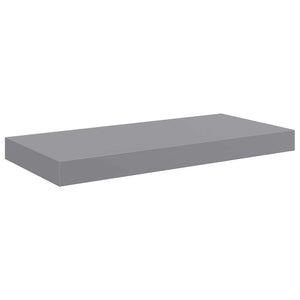 vidaXL Étagères flottantes 2 pcs Gris 50x23x3,8 cm MDF
