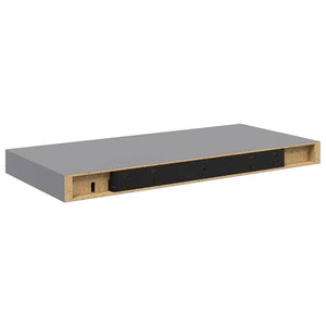 vidaXL Étagères flottantes 2 pcs Gris 50x23x3,8 cm MDF