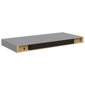 vidaXL Étagères flottantes 4 pcs Gris 50x23x3,8 cm MDF
