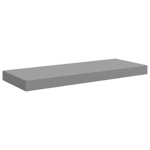 Schwebende Wandregale, Grau, 2er-Set