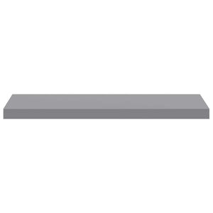 vidaXL Étagère murale gris 80x23,5x3,8 cm MDF