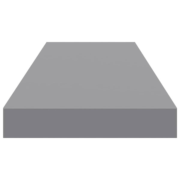 vidaXL Étagère murale gris 80x23,5x3,8 cm MDF