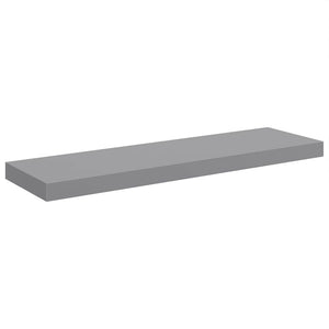 vidaXL Étagères murales flottantes 2 pcs Gris 80x23,5x3,8 cm MDF
