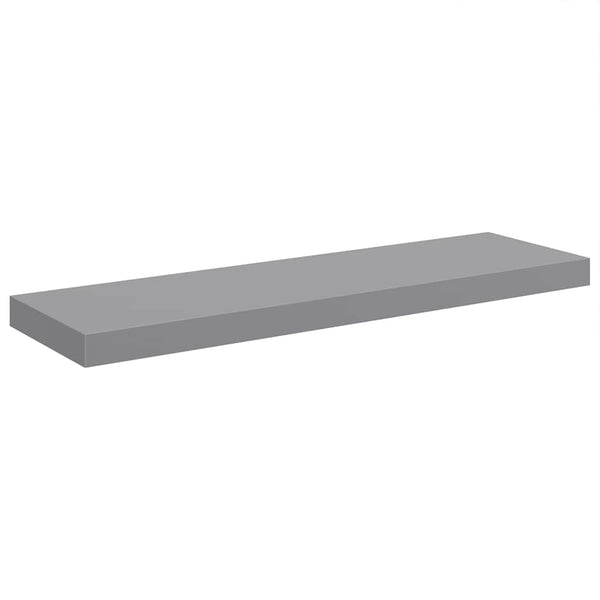 vidaXL Étagères murales flottantes 2 pcs Gris 80x23,5x3,8 cm MDF