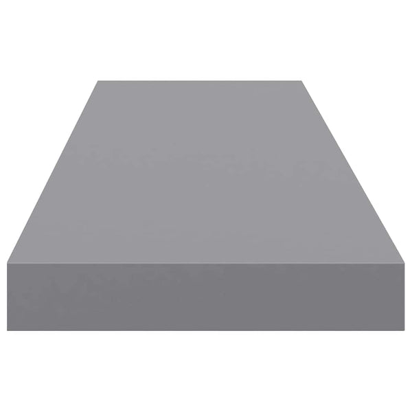 vidaXL Étagère murale gris 90x23,5x3,8 cm MDF
