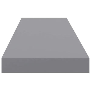 Schwebende Wandregale, 4er Set, Grau, 90cm