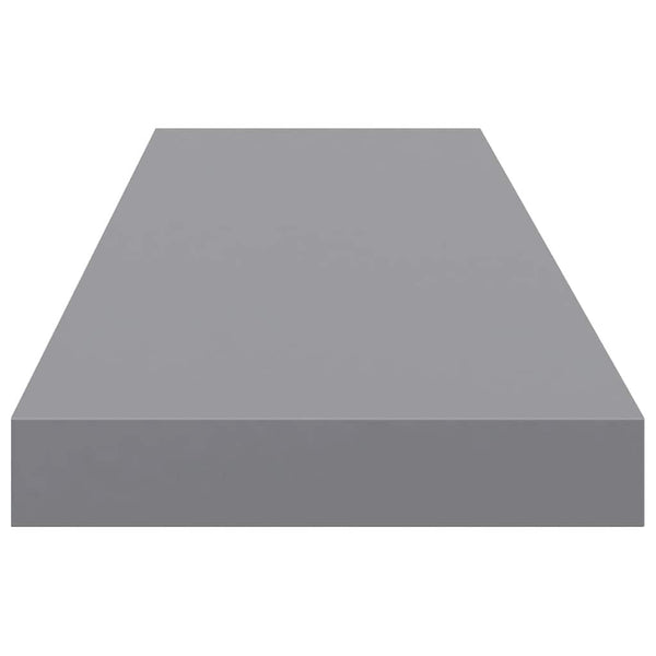 Schwebende Wandregale, 4er Set, Grau, 90cm